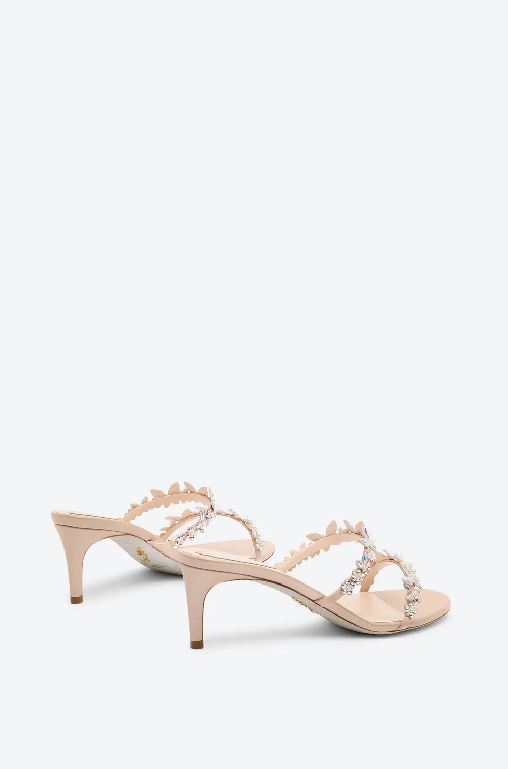 Rene Caovilla EDEN NUDE MULE SANDAL 60