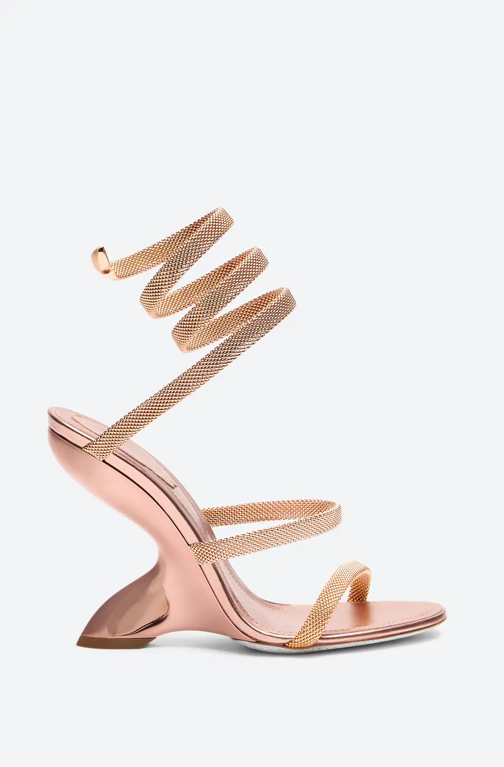 Rene Caovilla TRIGOLD SYMPHONY ROSE GOLD SANDAL 105