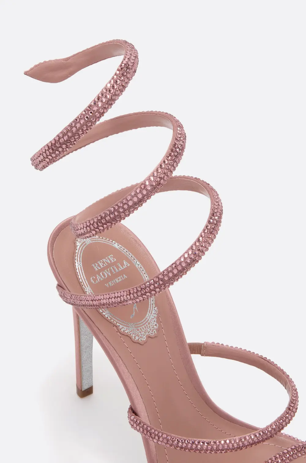 Rene Caovilla CLEO POWDER PINK SANDAL 105