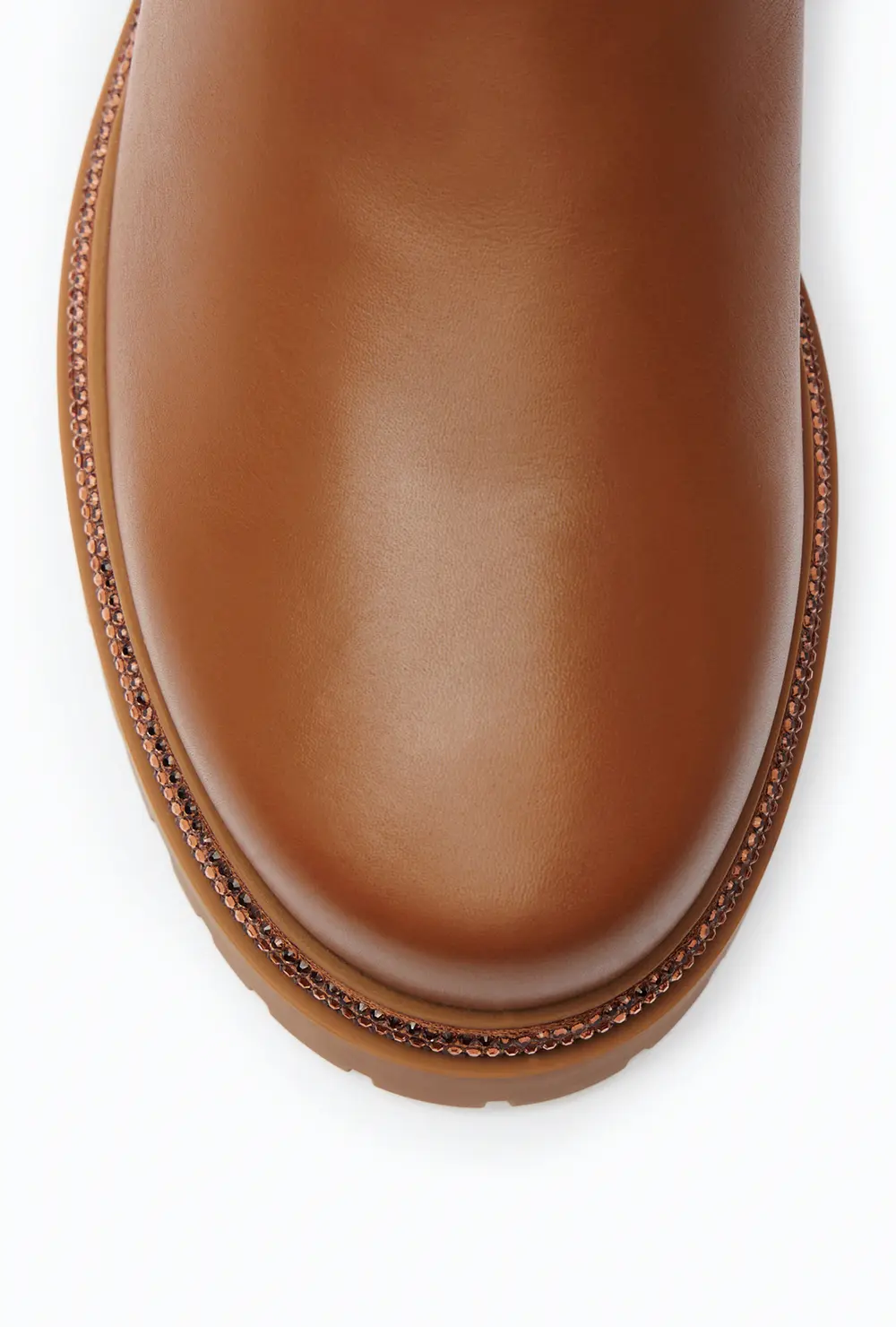 Rene Caovilla Cleo Crystal Hazelnut Bootie 25