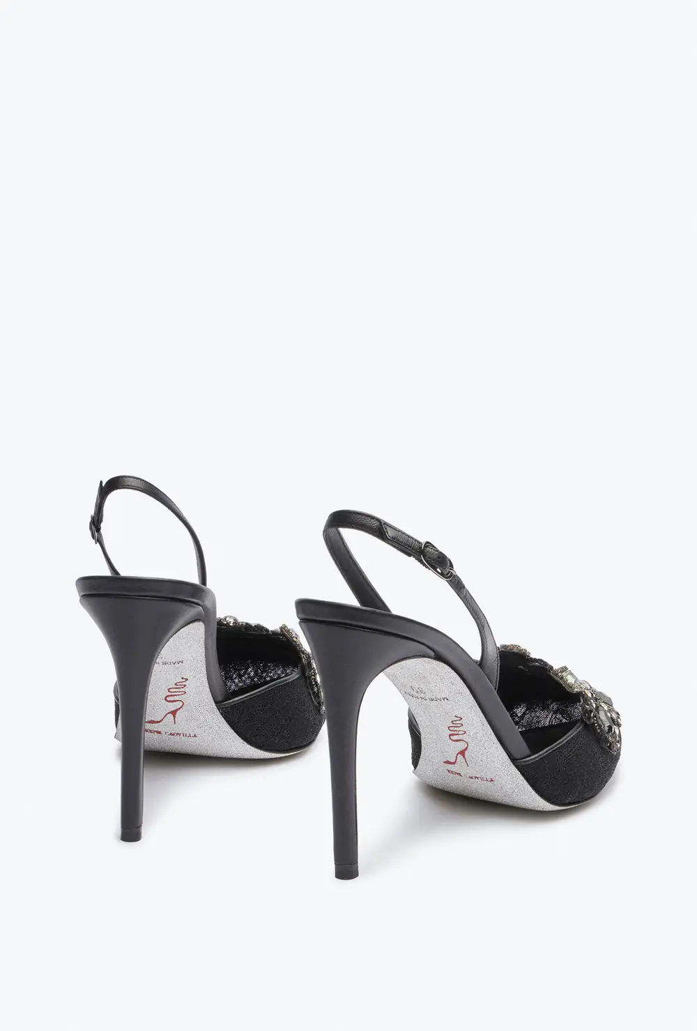 Rene Caovilla High-Heeled Slingbacks Veneziana