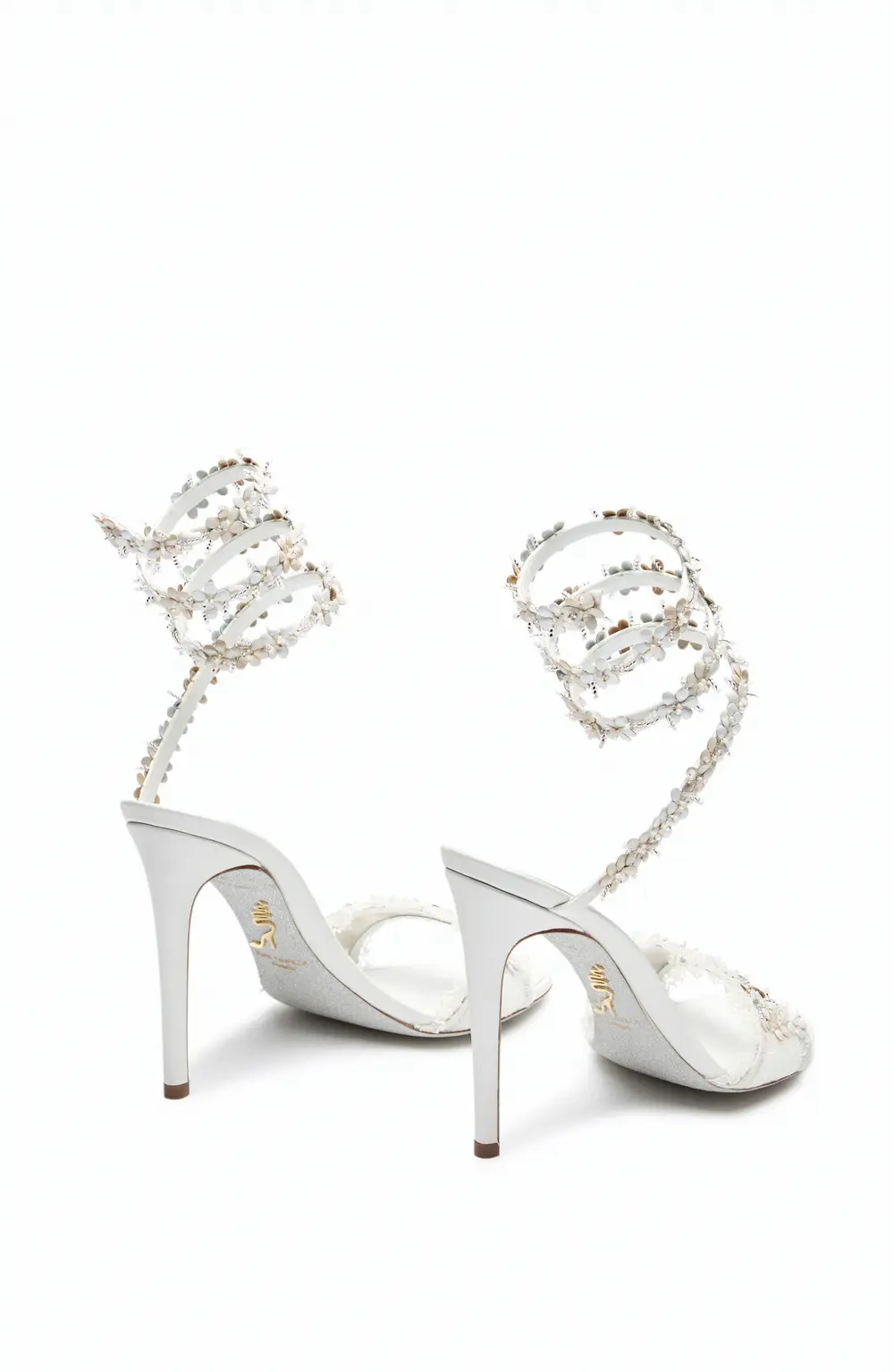 Rene Caovilla BLOOM WHITE SANDAL 105