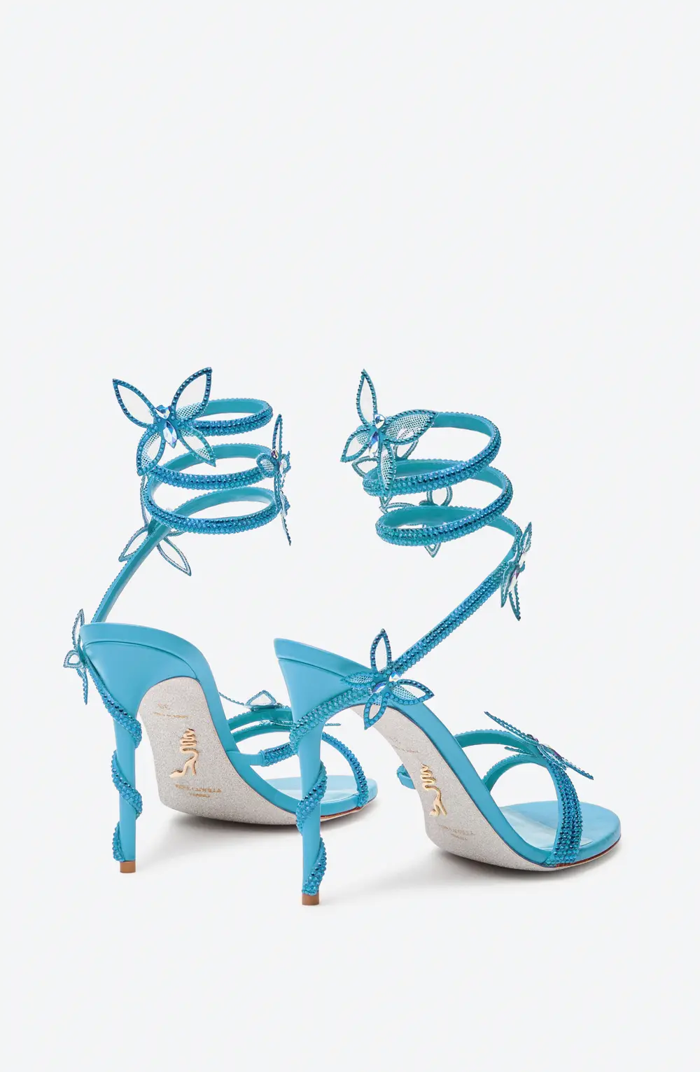 Rene Caovilla Margot Turquoise Butterfly Sandal 105