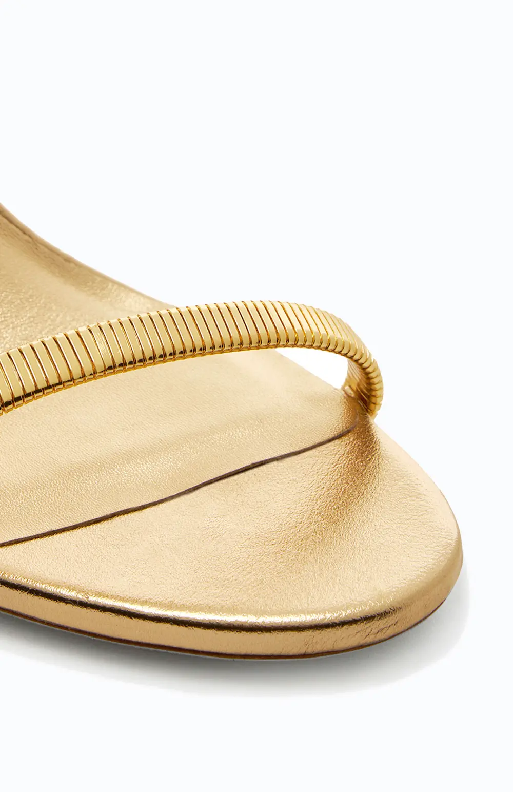 Rene Caovilla JUNIPER METAL GOLD SANDAL 105