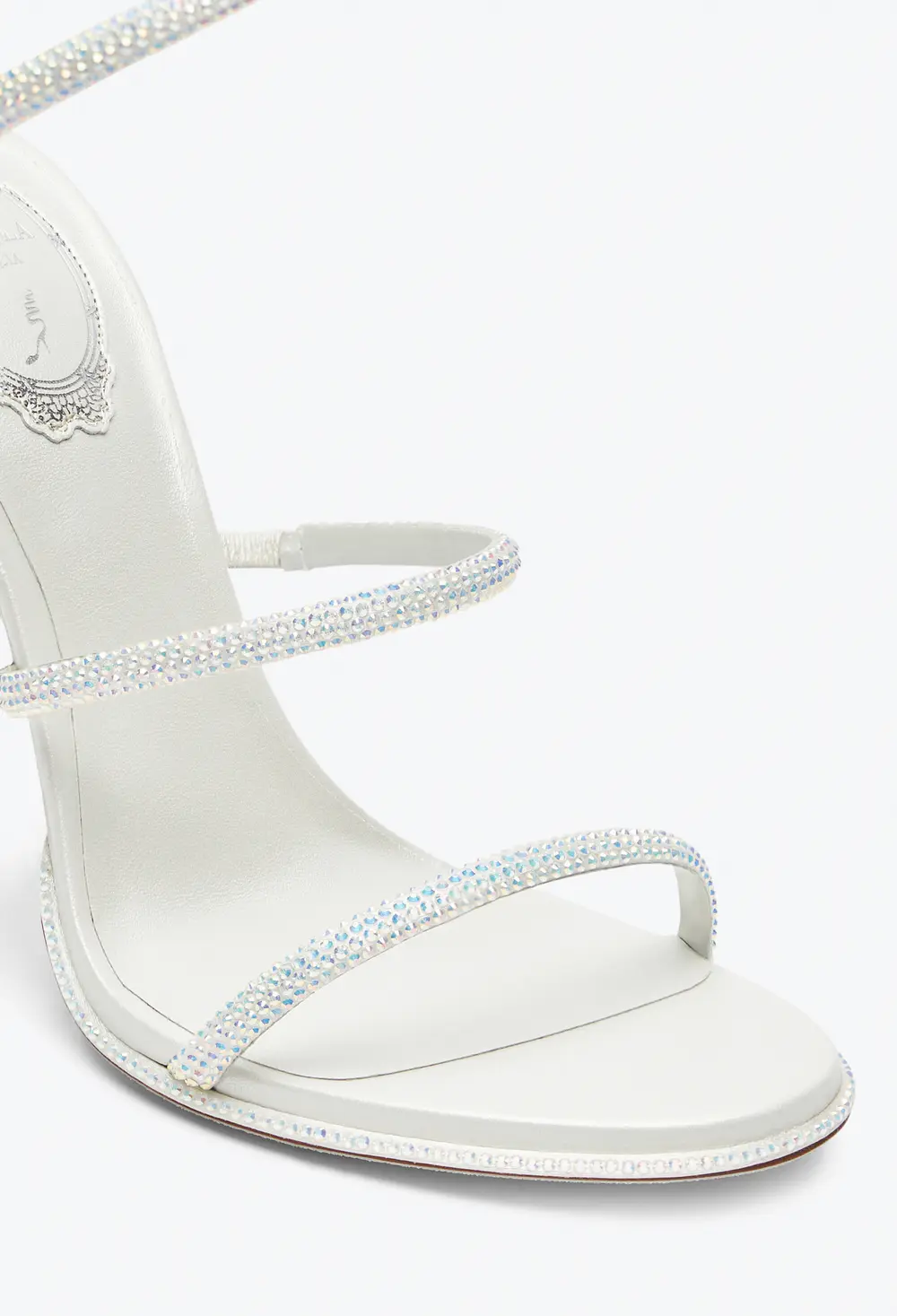 Rene Caovilla Super Cleo White Sandal 105