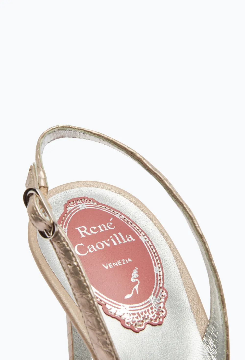 Rene Caovilla Jewel Slingbacks In Lace Venezianan 75