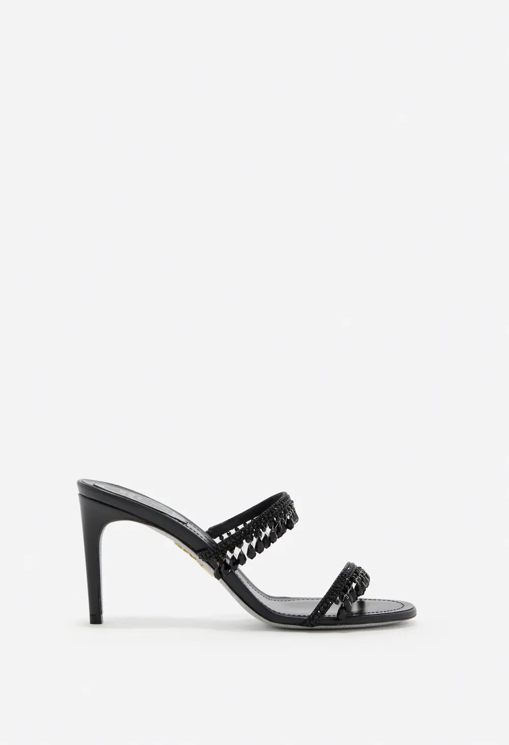 Rene Caovilla CHANDELIER BLACK MULE 80