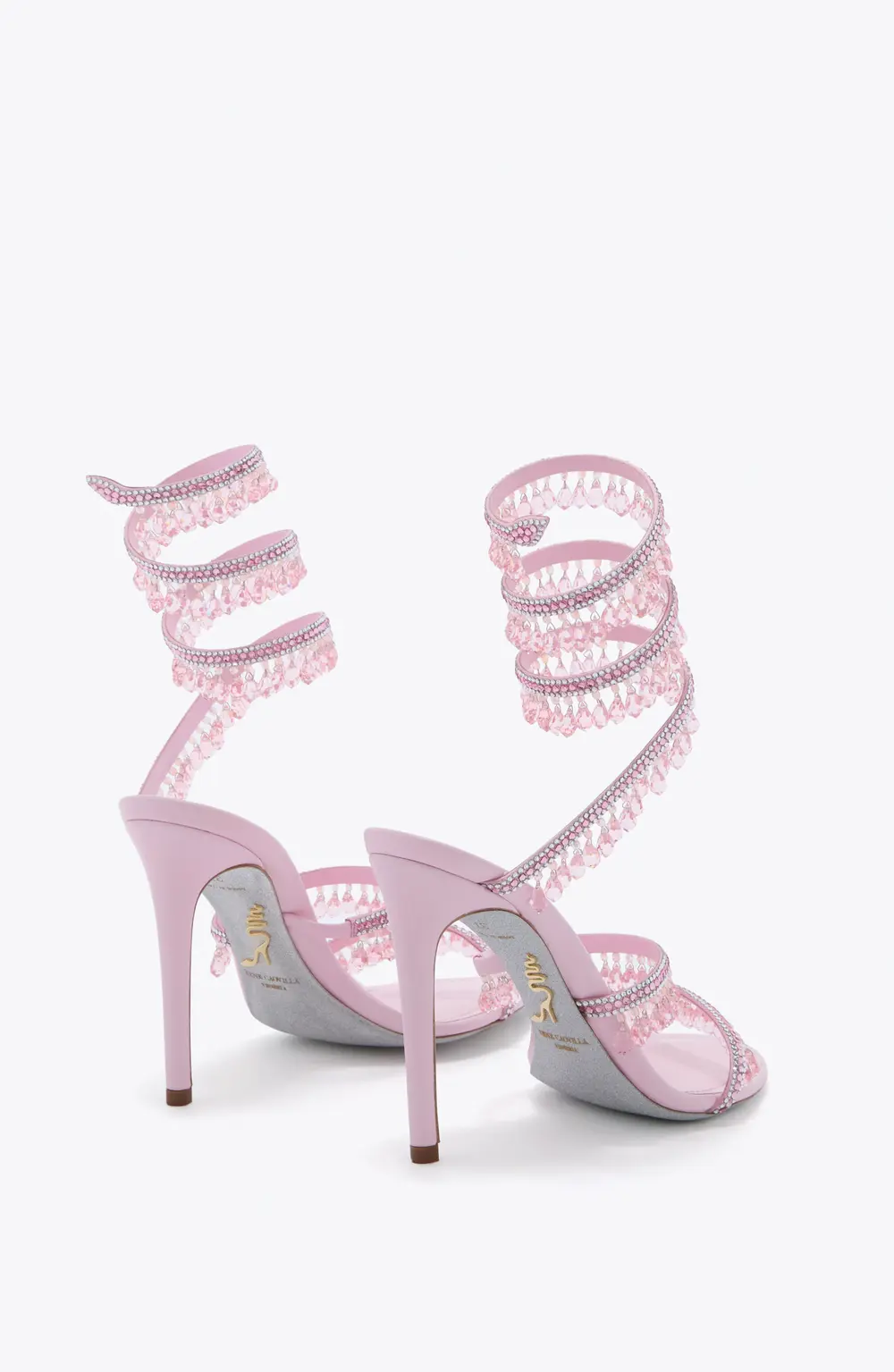 Rene Caovilla CHANDELIER CANDY PINK SANDAL 105