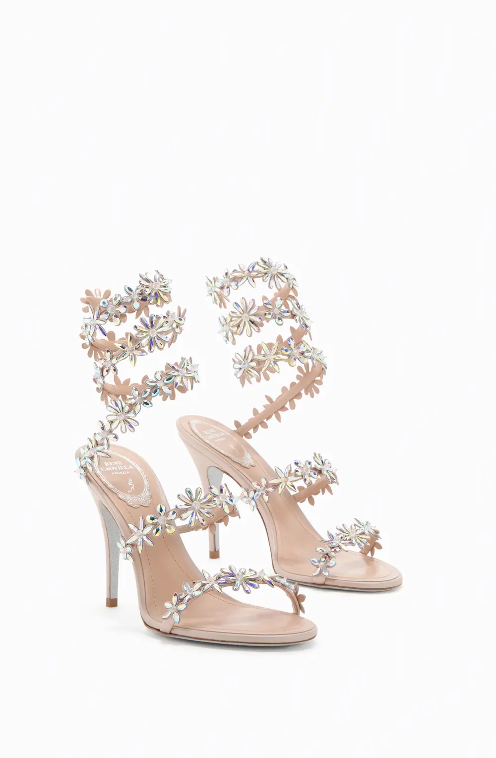 Rene Caovilla EVA NUDE SANDAL 100