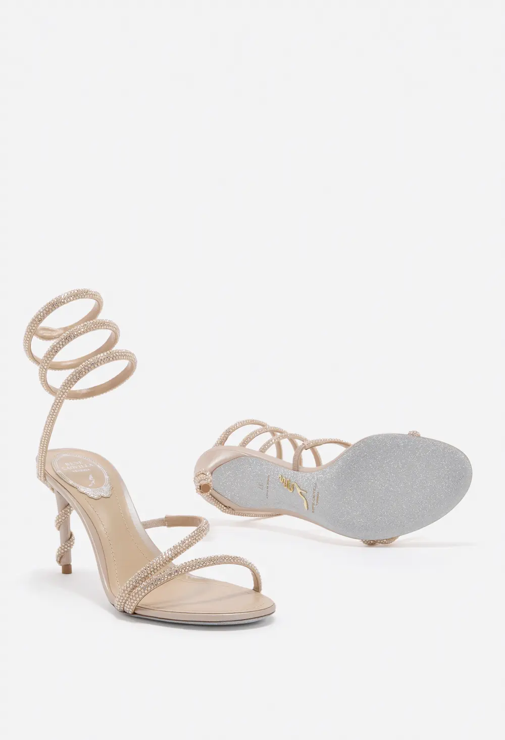 Rene Caovilla MARGOT NUDE SANDAL 80