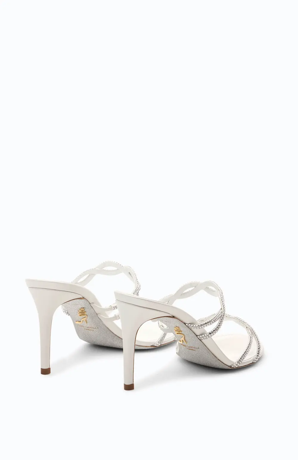 Rene Caovilla BRAID IVORY MULE 80