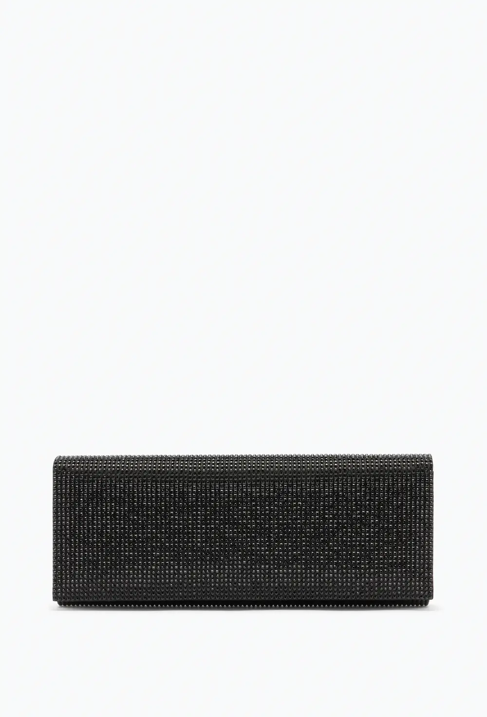 Rene Caovilla Zafira Black Clutch With All-Over Crystals