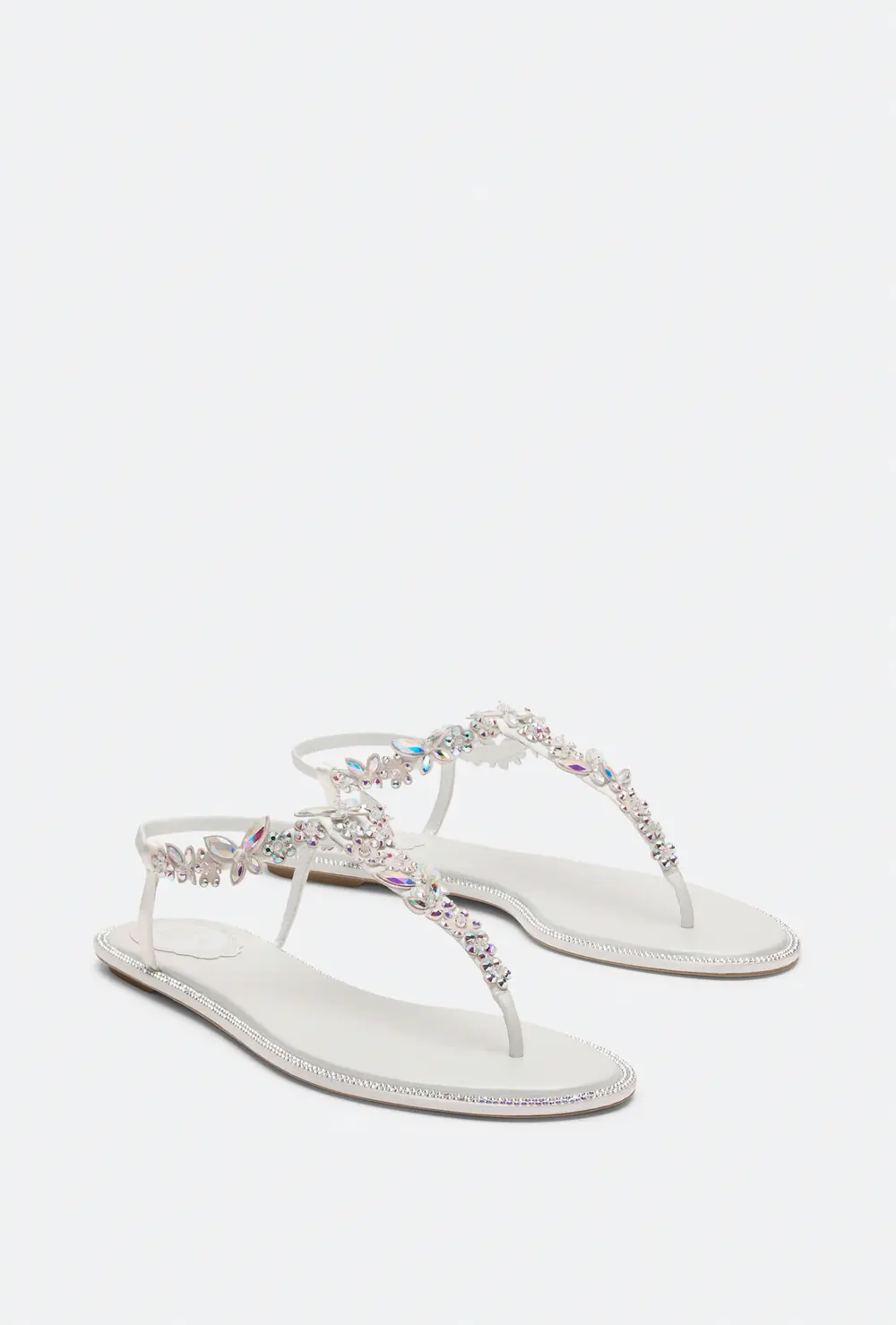 Rene Caovilla EDEN IVORY THONG SANDAL 10