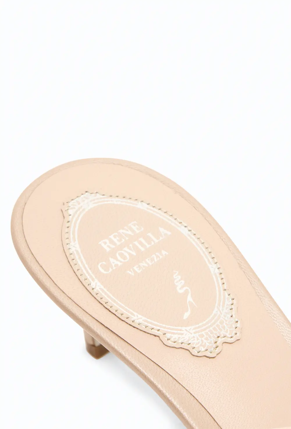 Rene Caovilla EDEN NUDE MULE SANDAL 60