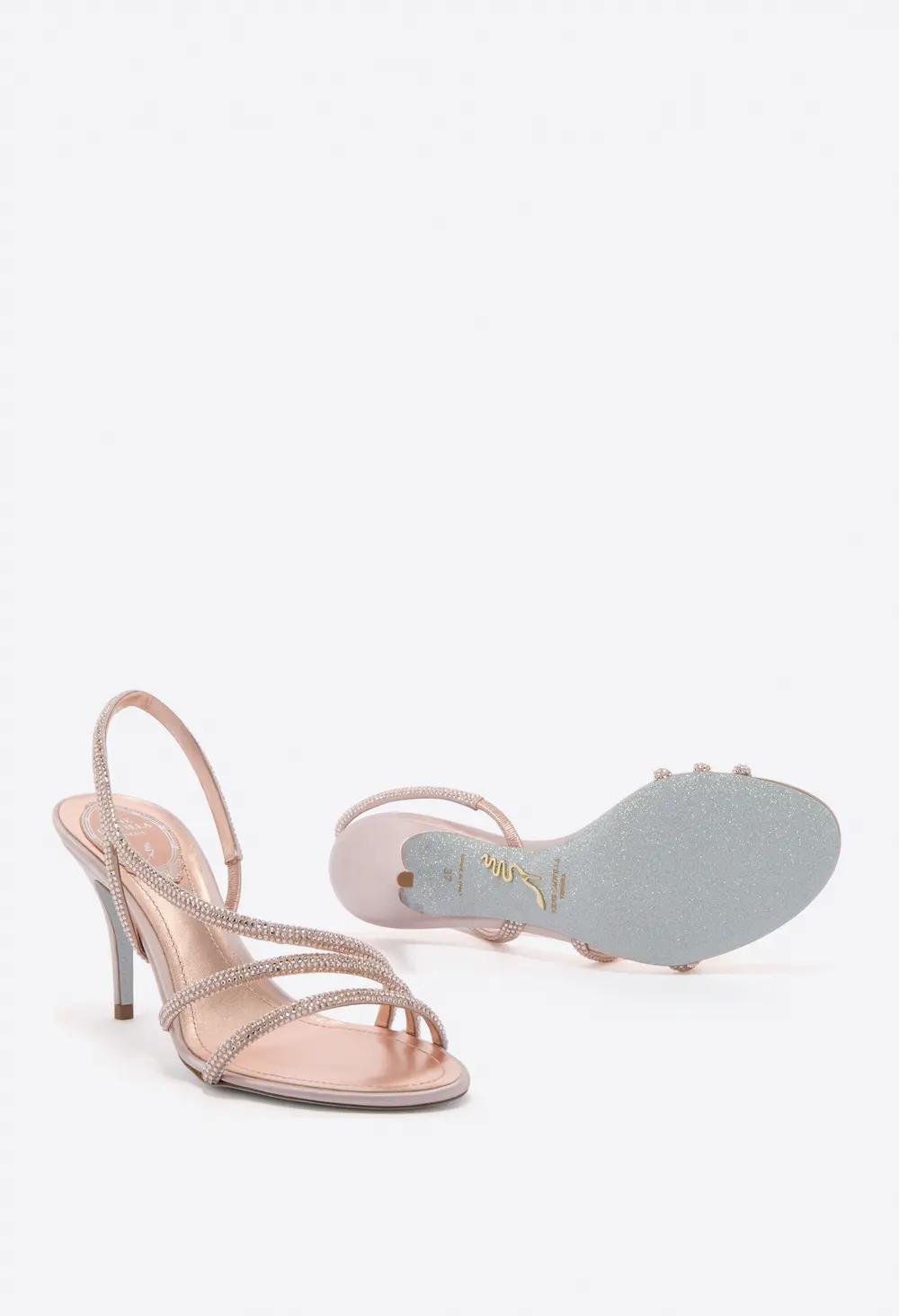 Rene Caovilla ERIN PEARL PINK SANDAL 80