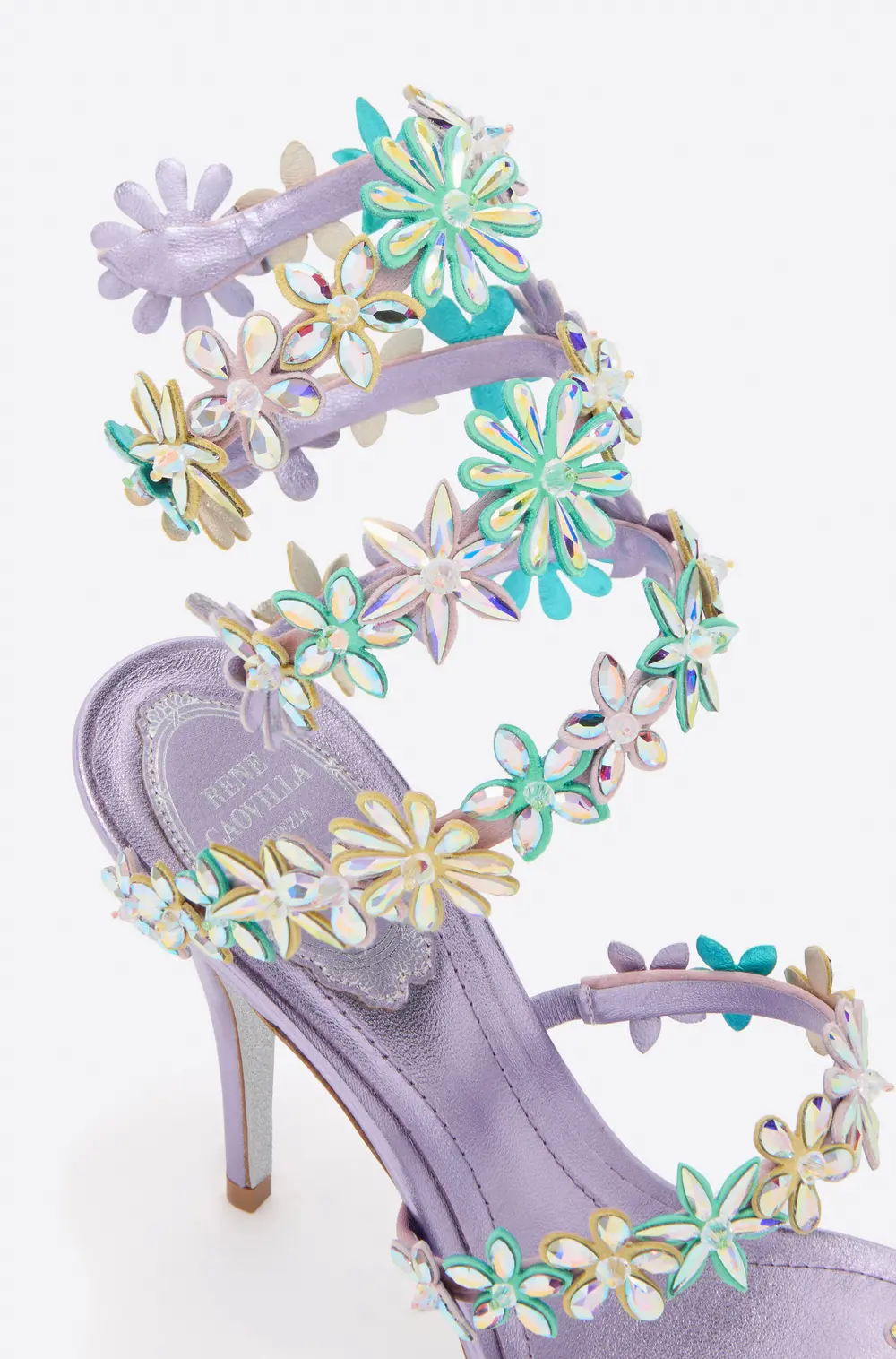 Rene Caovilla EVA LILAC SANDAL 100