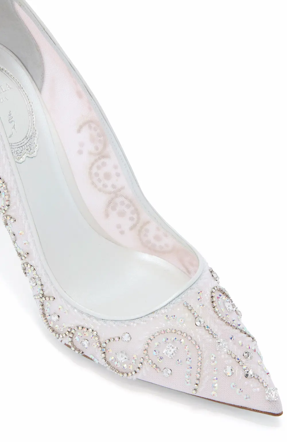 Rene Caovilla JAHANARA WHITE PUMP 100