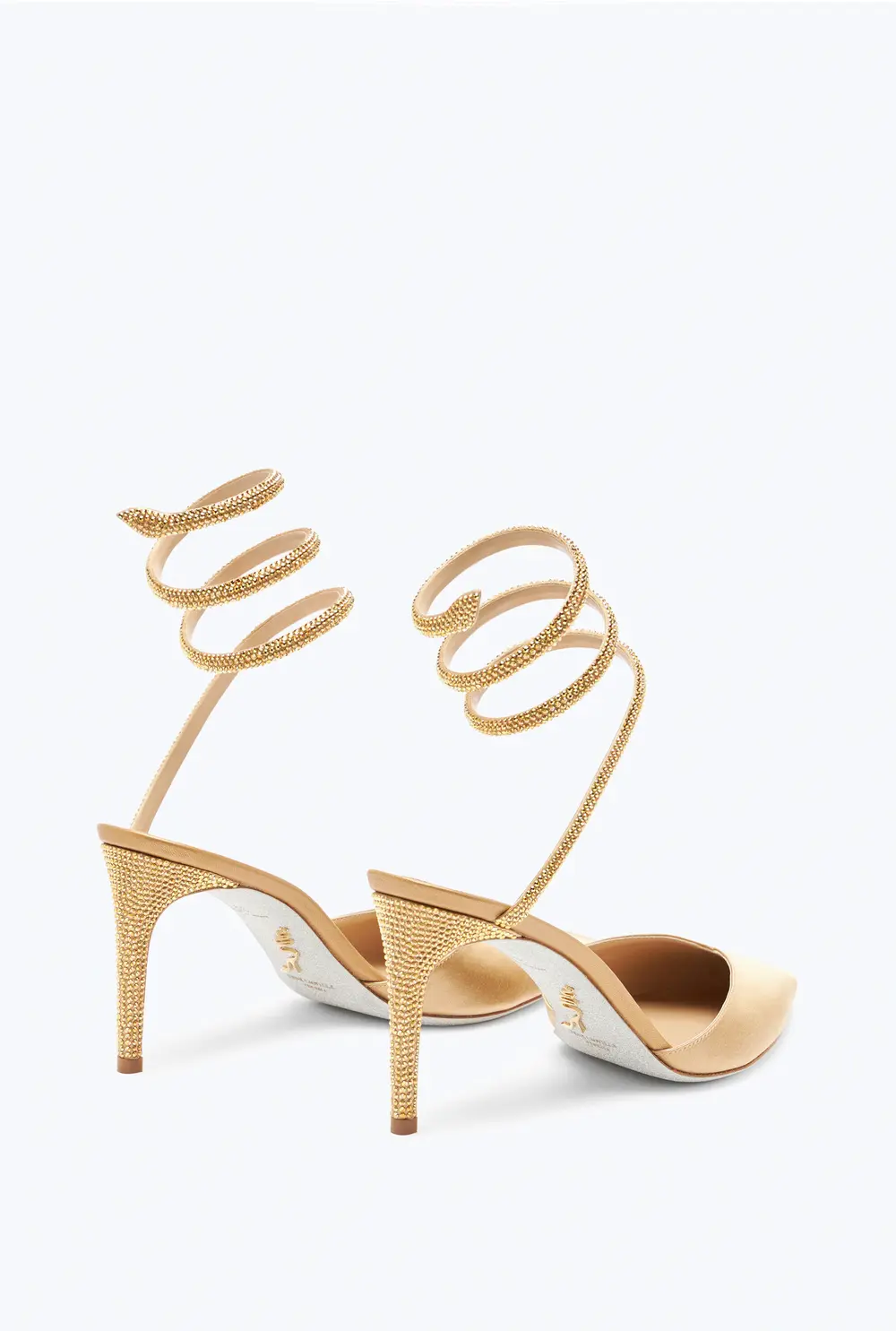 Rene Caovilla Cleo Champagne Pump 80