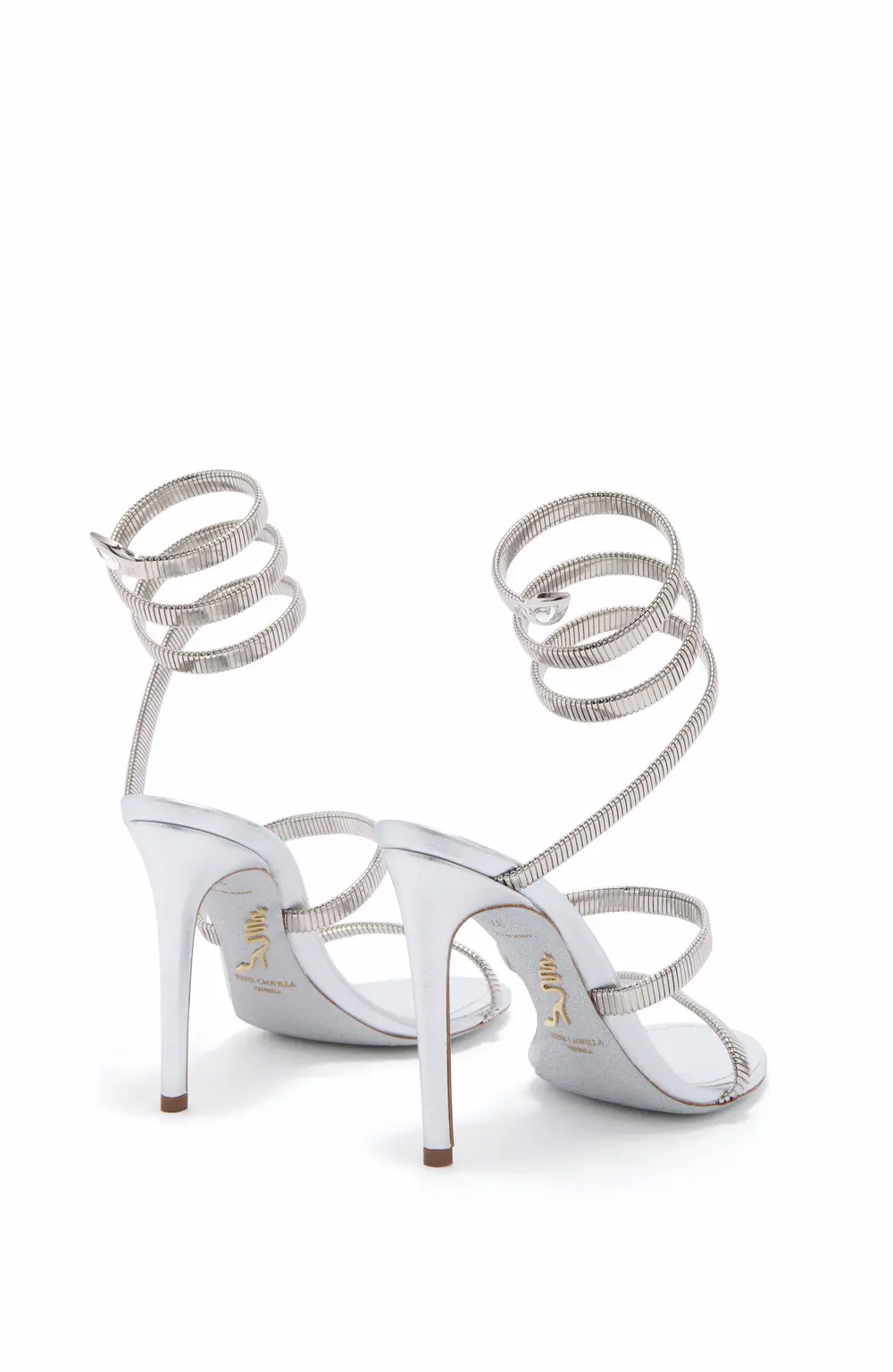 Rene Caovilla JUNIPER SILVER SANDAL 105