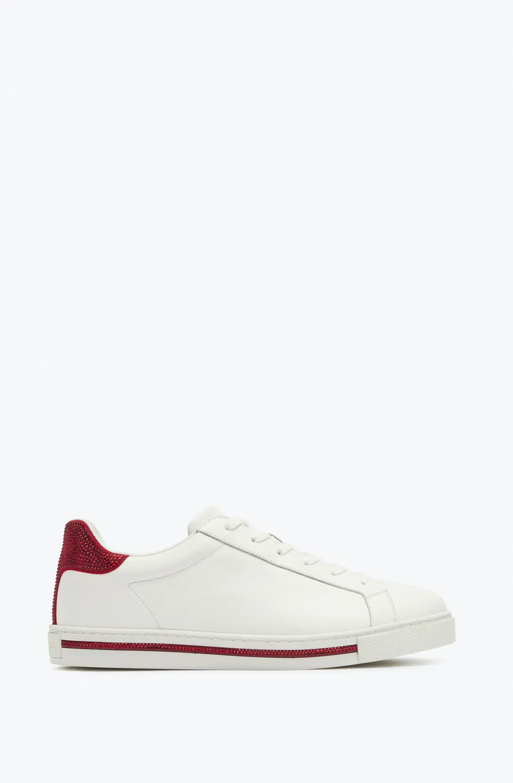 Rene Caovilla Xtra Crystal White-Red Sneaker 15