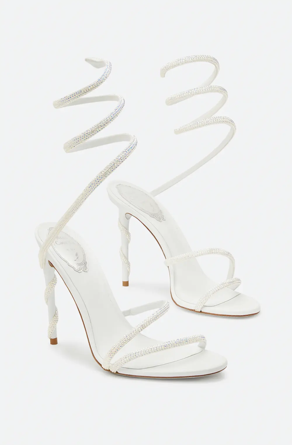 Rene Caovilla MARGOT SWAROVSKI WHITE SANDAL JEWEL