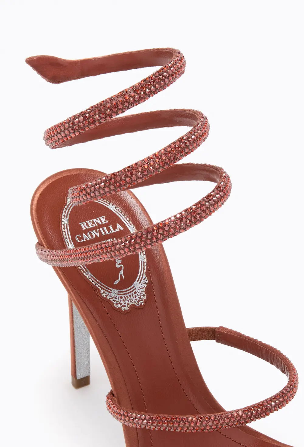 Rene Caovilla CLEO MOCHA MOUSSE SANDAL 105