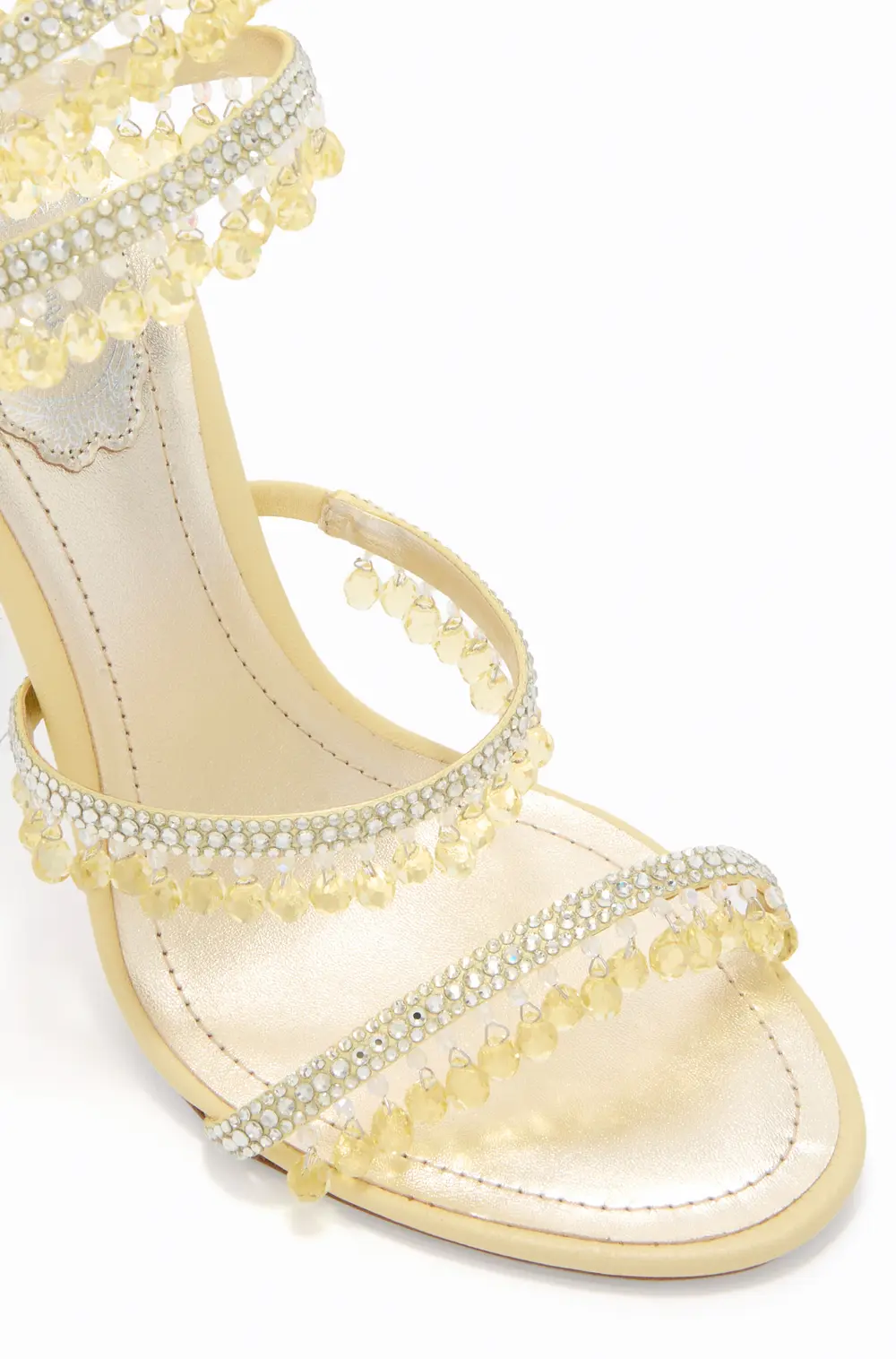 Rene Caovilla CHANDELIER BUTTER YELLOW SANDAL 105