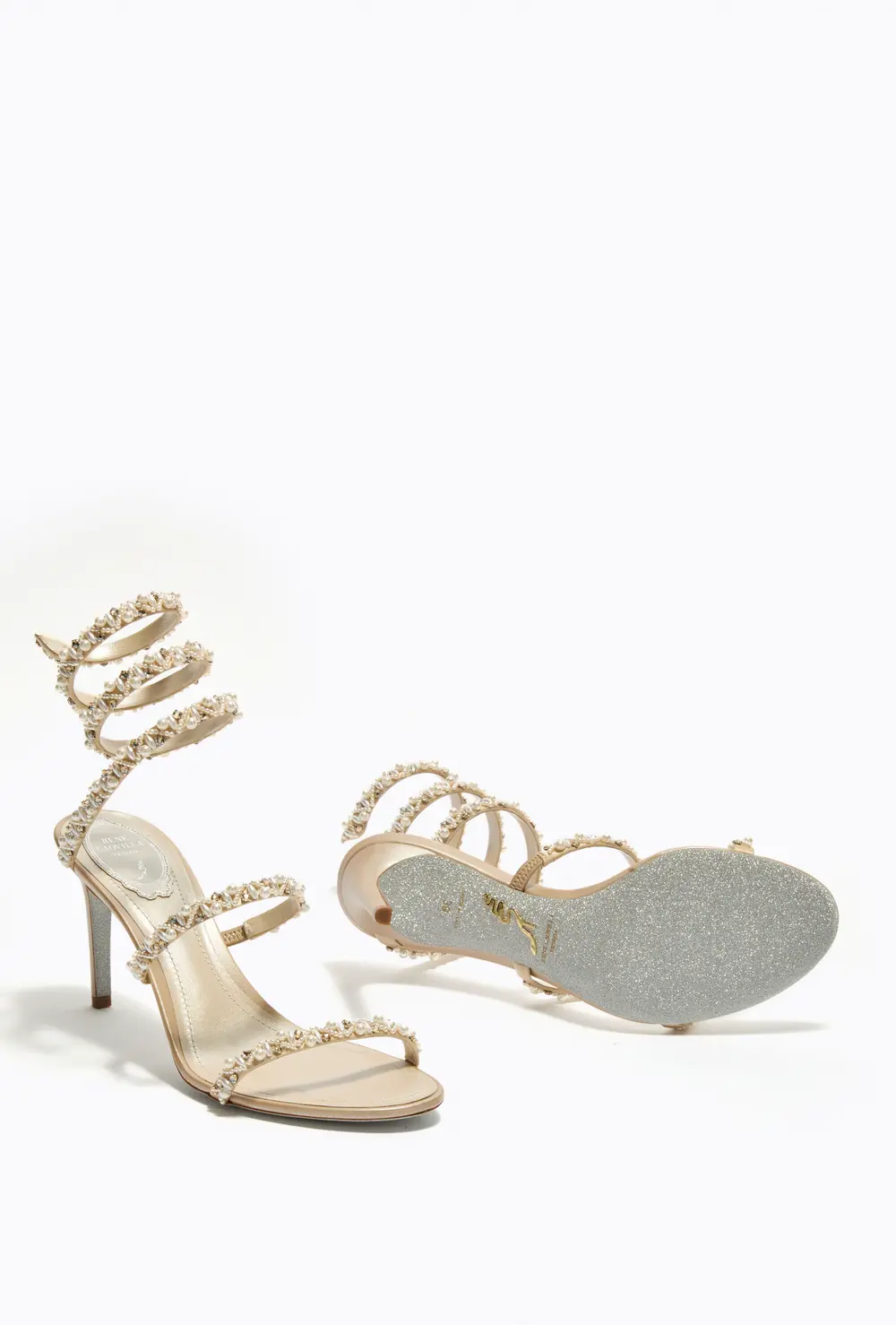 Rene Caovilla GOLDEN HONEY SANDAL 80