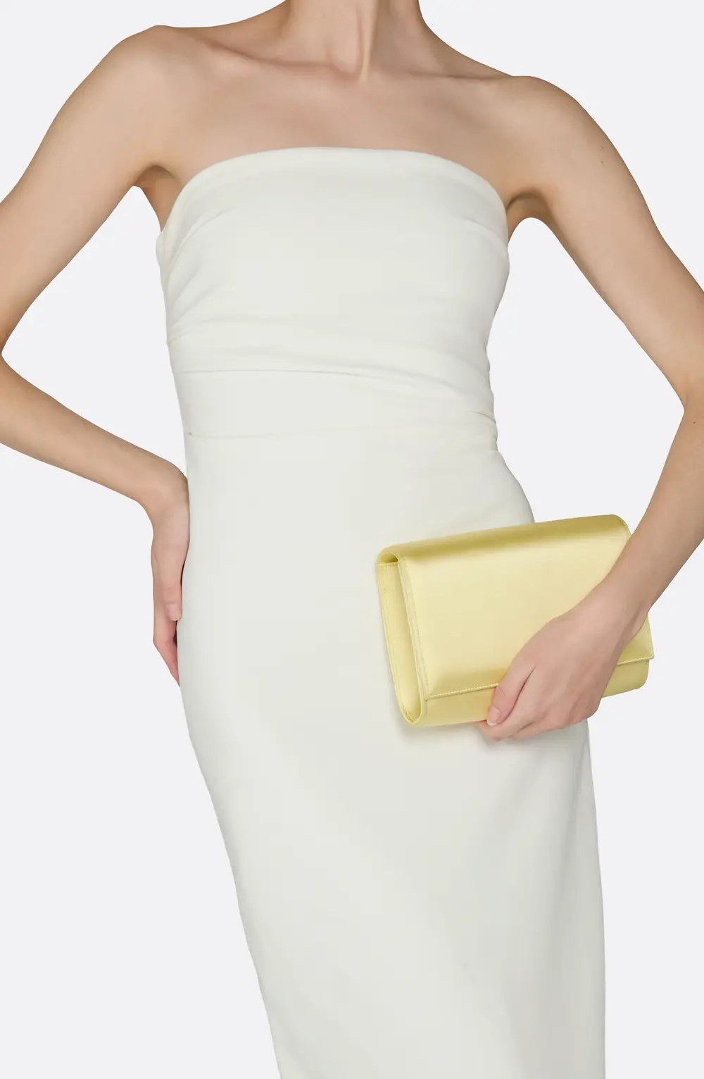 Rene Caovilla BABY YELLOW CLUTCH