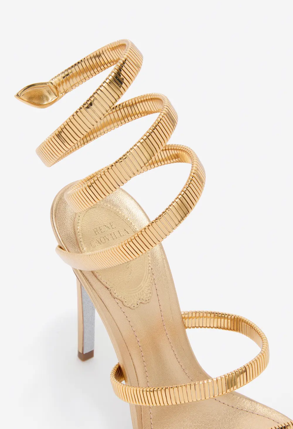 Rene Caovilla JUNIPER GOLD SANDAL 105