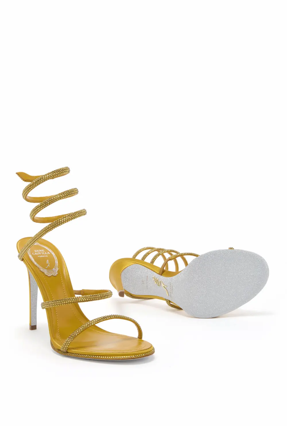 Rene Caovilla CLEO MUSTARD SANDAL 105