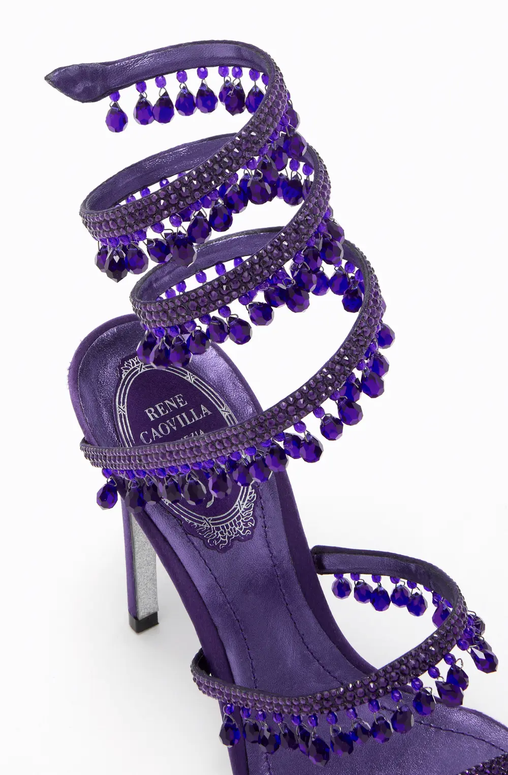 Rene Caovilla CHANDELIER PURPLE SANDAL 105
