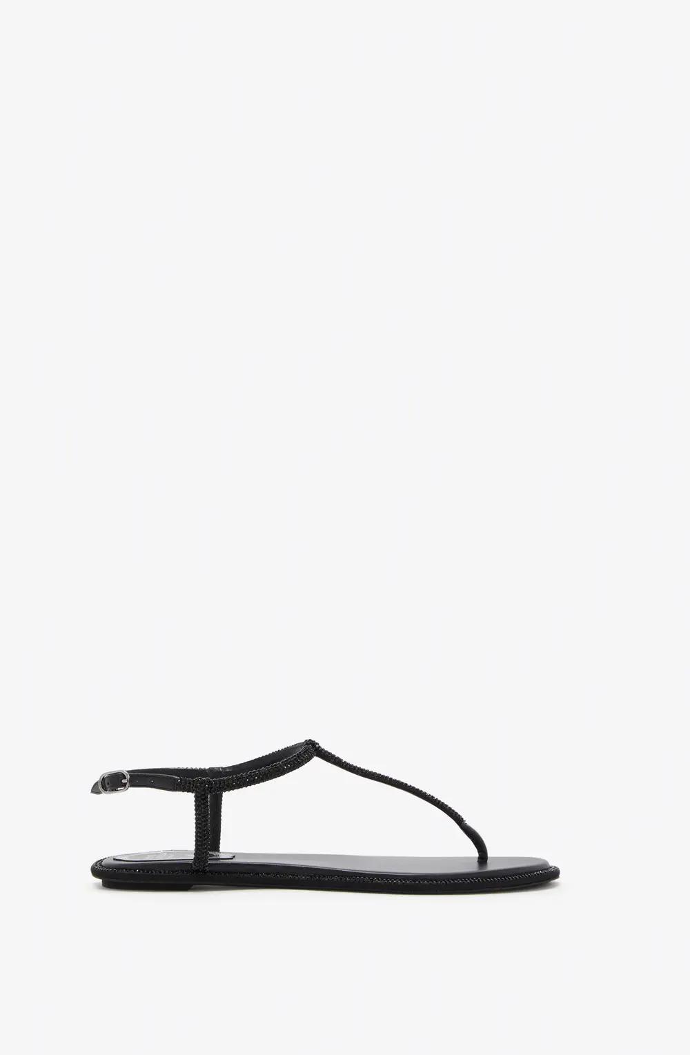 Rene Caovilla DIANA CRYSTAL BLACK SANDAL 10