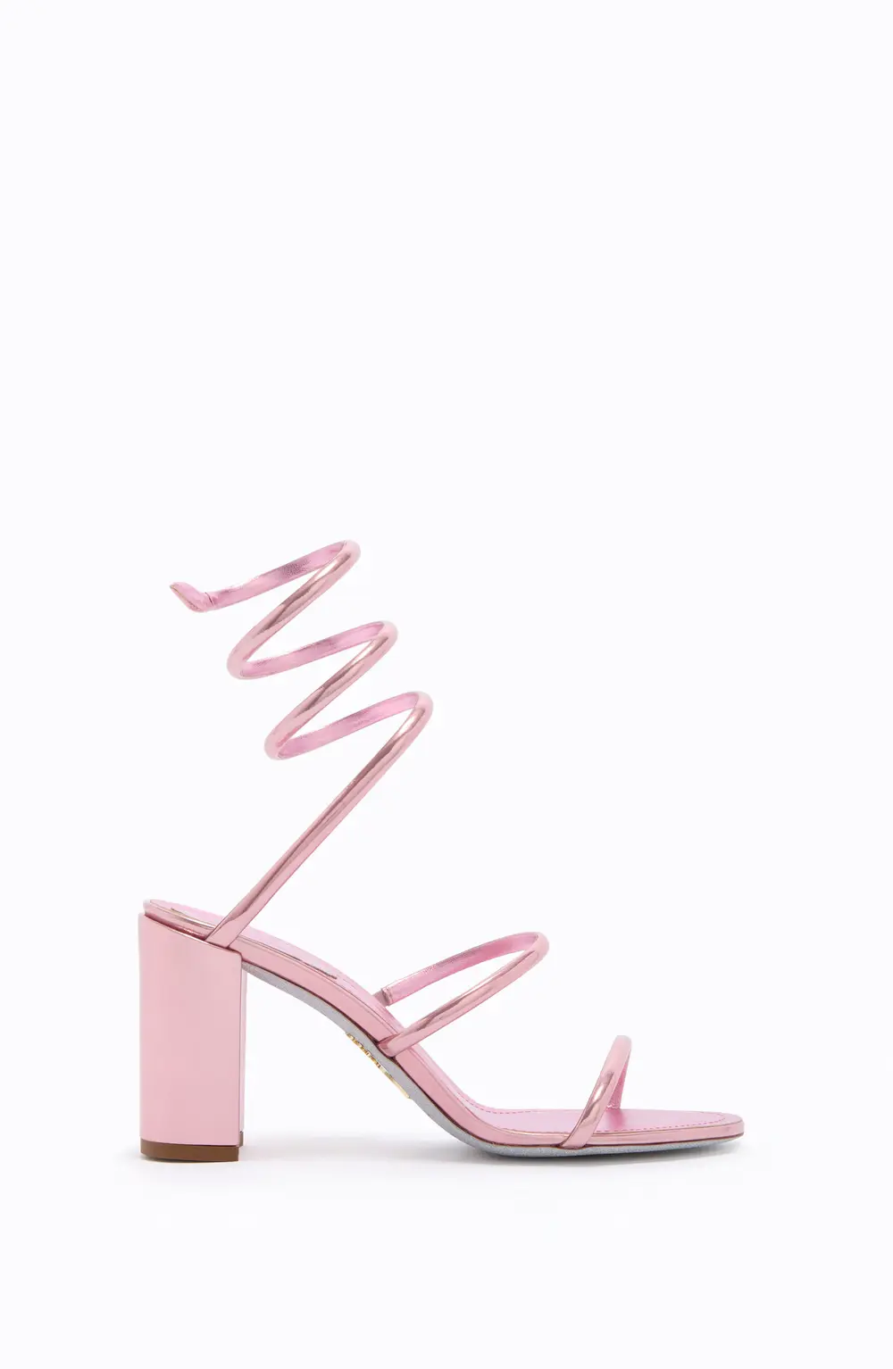Rene Caovilla CLEO METALLIC PINK SANDAL 80