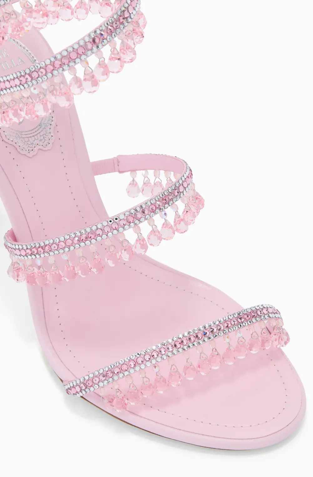 Rene Caovilla CHANDELIER CANDY PINK SANDAL 105