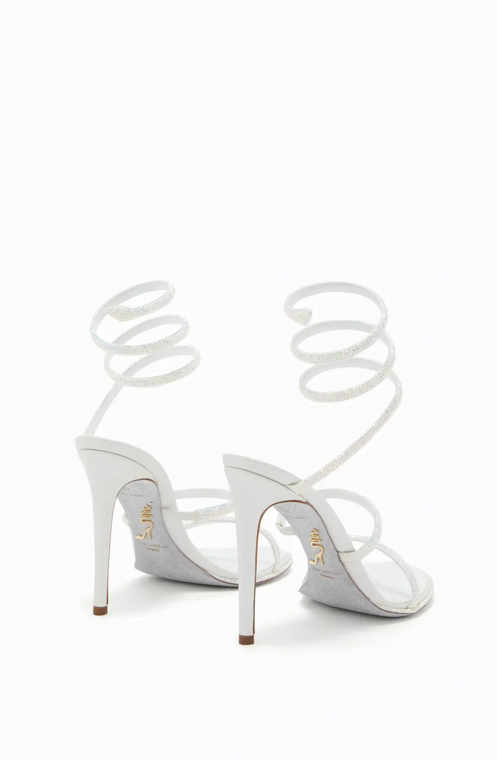 Rene Caovilla CLEO IVORY SATIN/C.TRANSMISSION STRASS SANDAL
