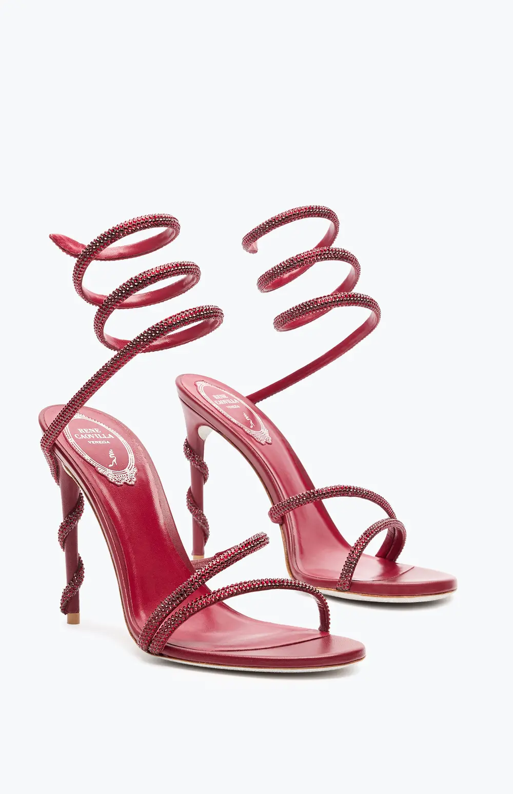 Rene Caovilla MARGOT BURGUNDY SANDAL 105