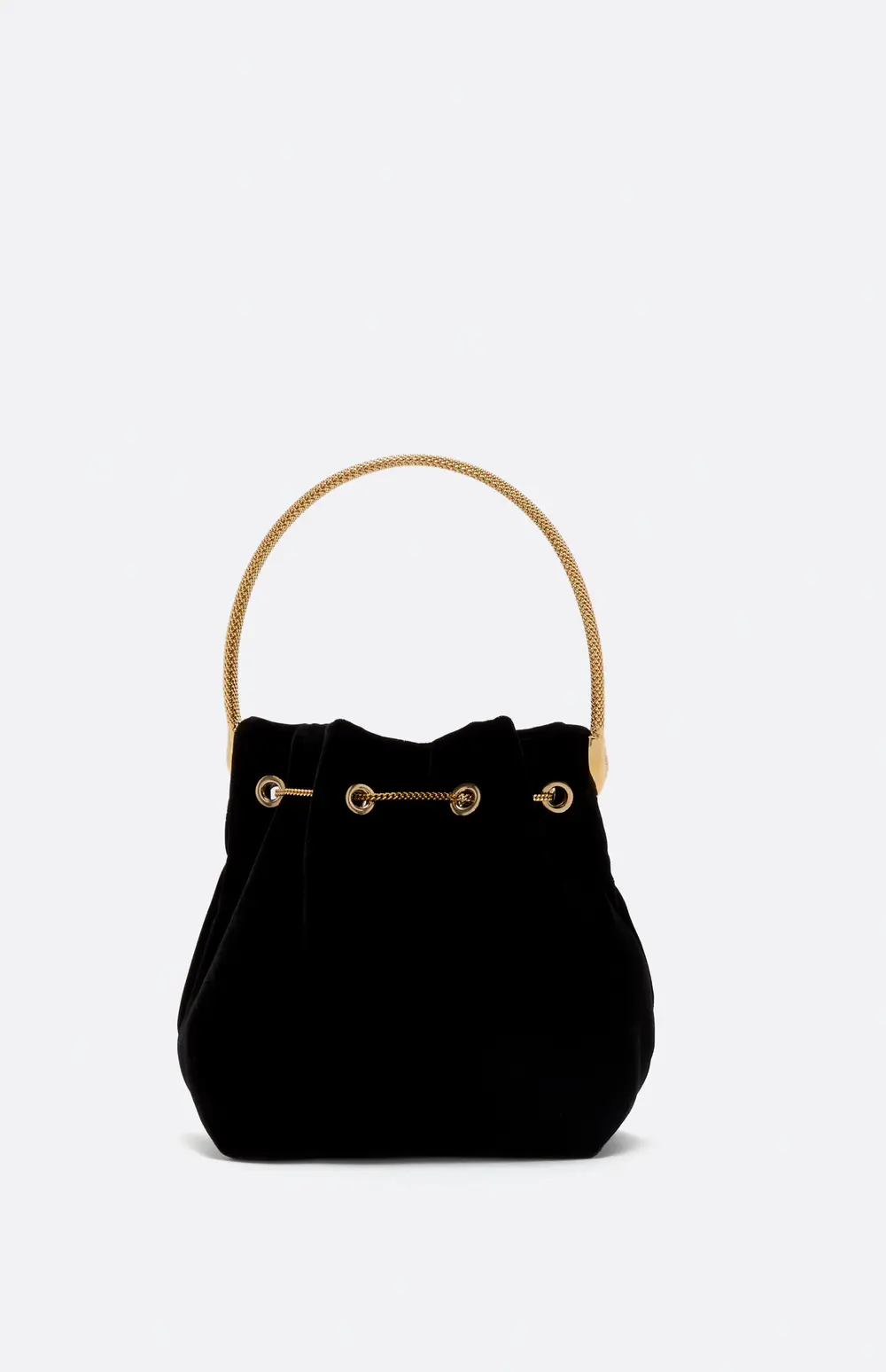 Rene Caovilla DEVA BLACK VELVET MINI BAG