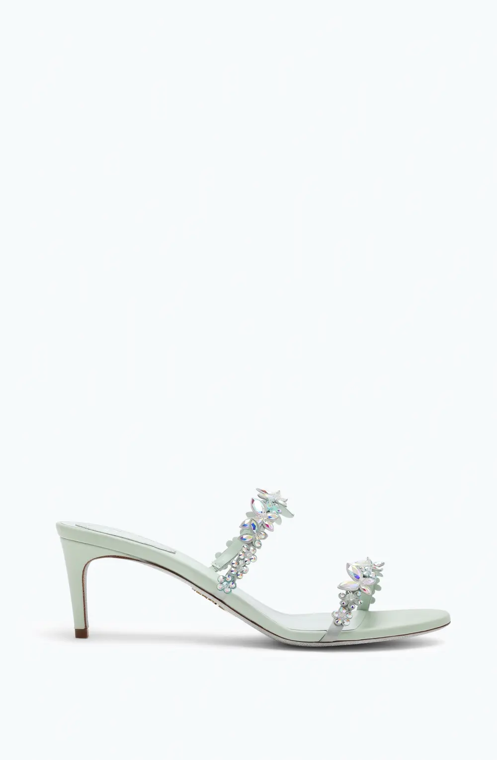 Rene Caovilla Eden Green Mint Mule 60
