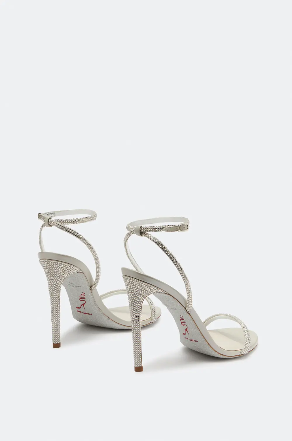 Rene Caovilla Ellabrita Pearl Grey Sandal 105