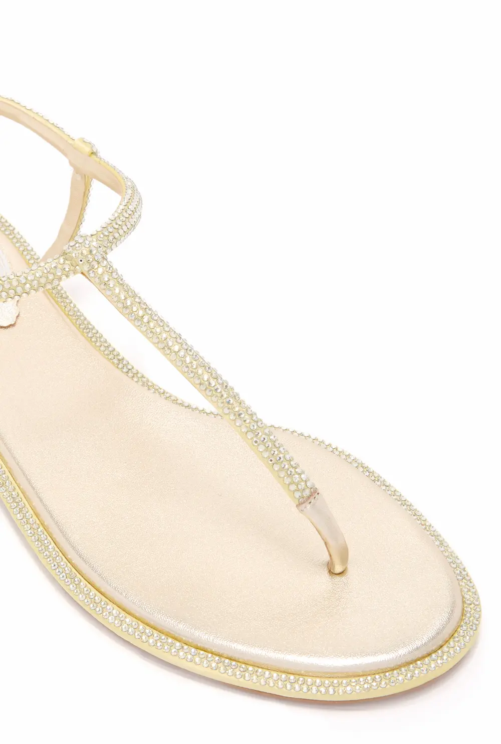 Rene Caovilla DIANA BUTTER YELLOW SANDAL WITH CRYSTALS 10