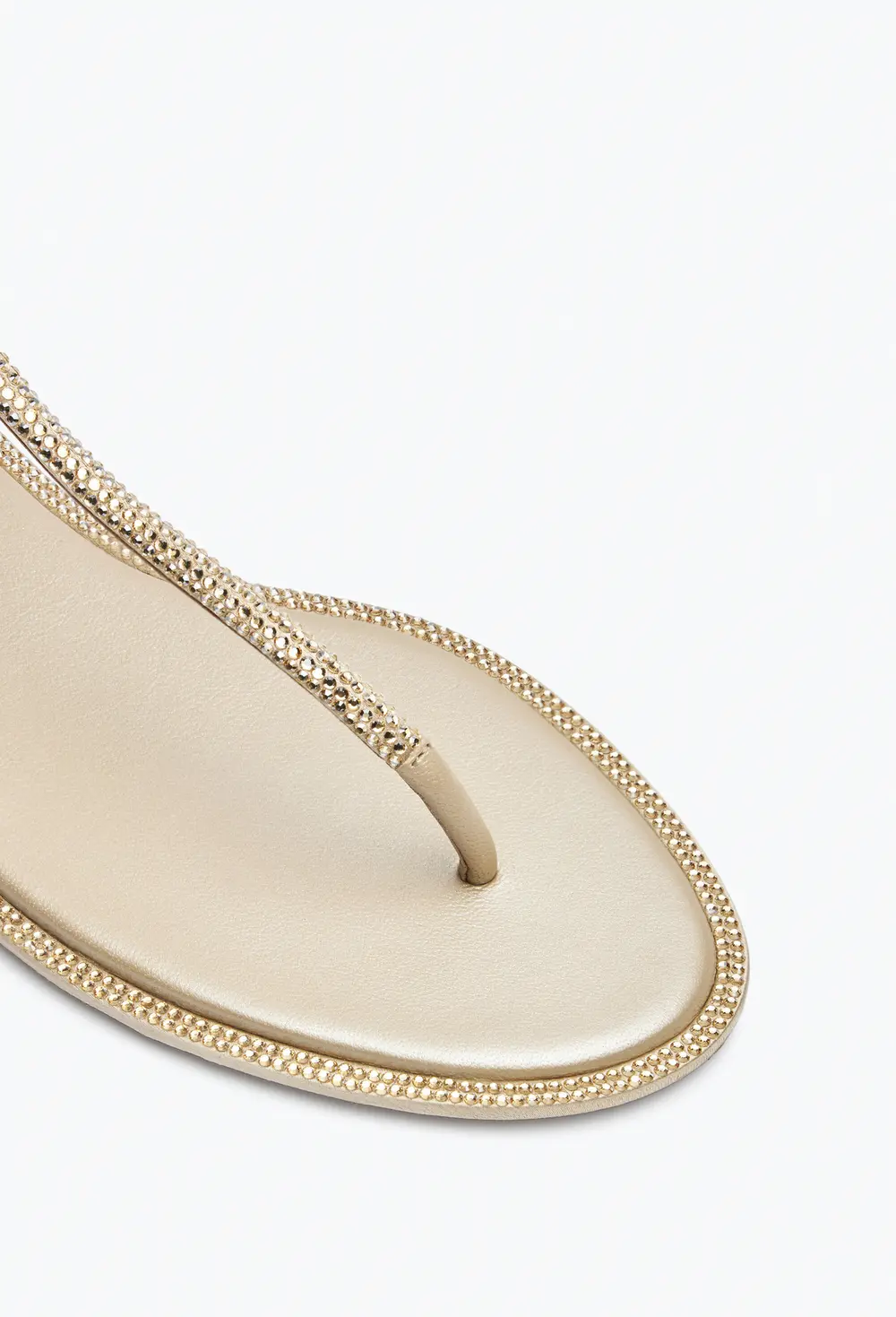 Rene Caovilla DIANA CRYSTAL BEIGE SANDAL 10