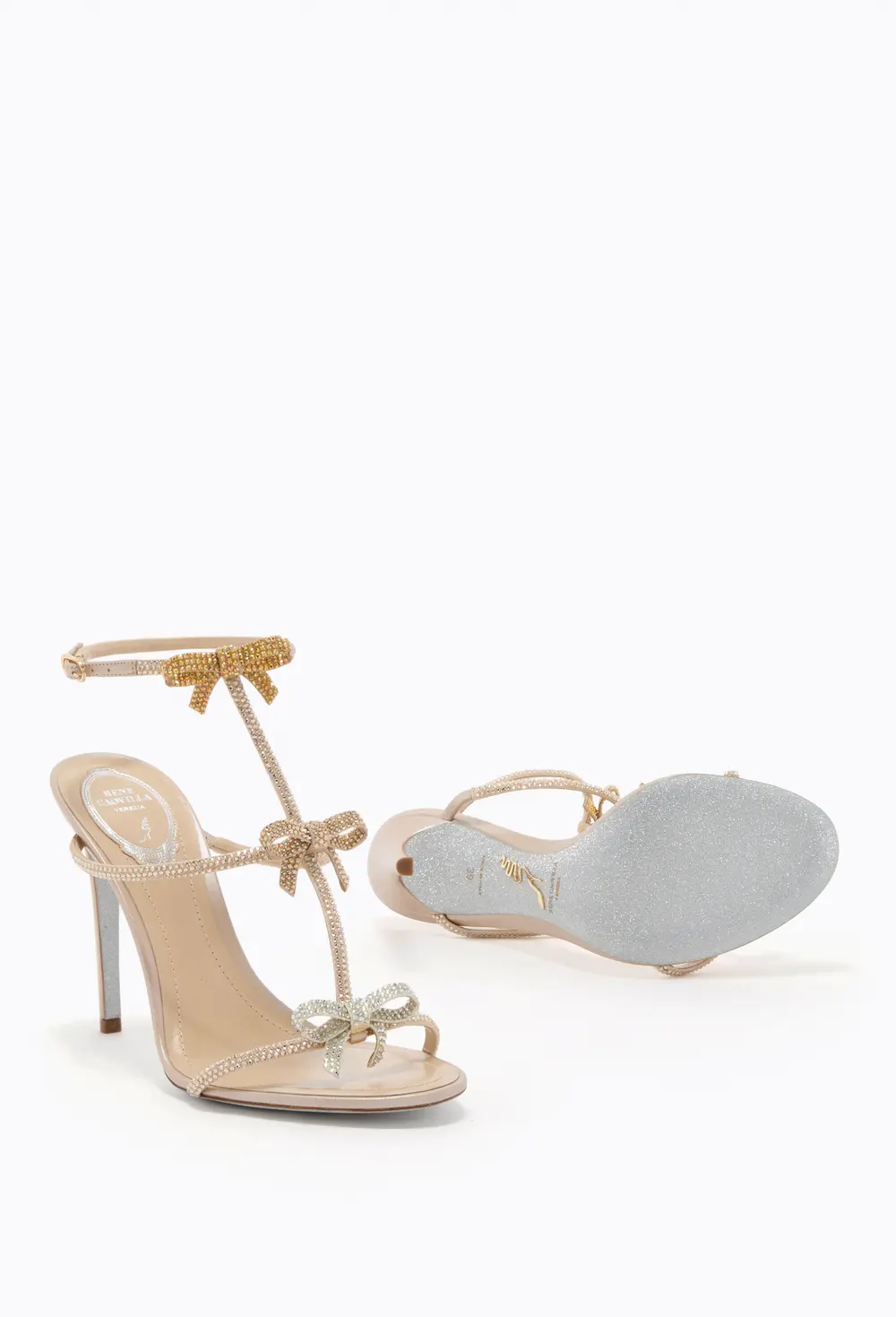 Rene Caovilla CATERINA GOLD SANDAL 105