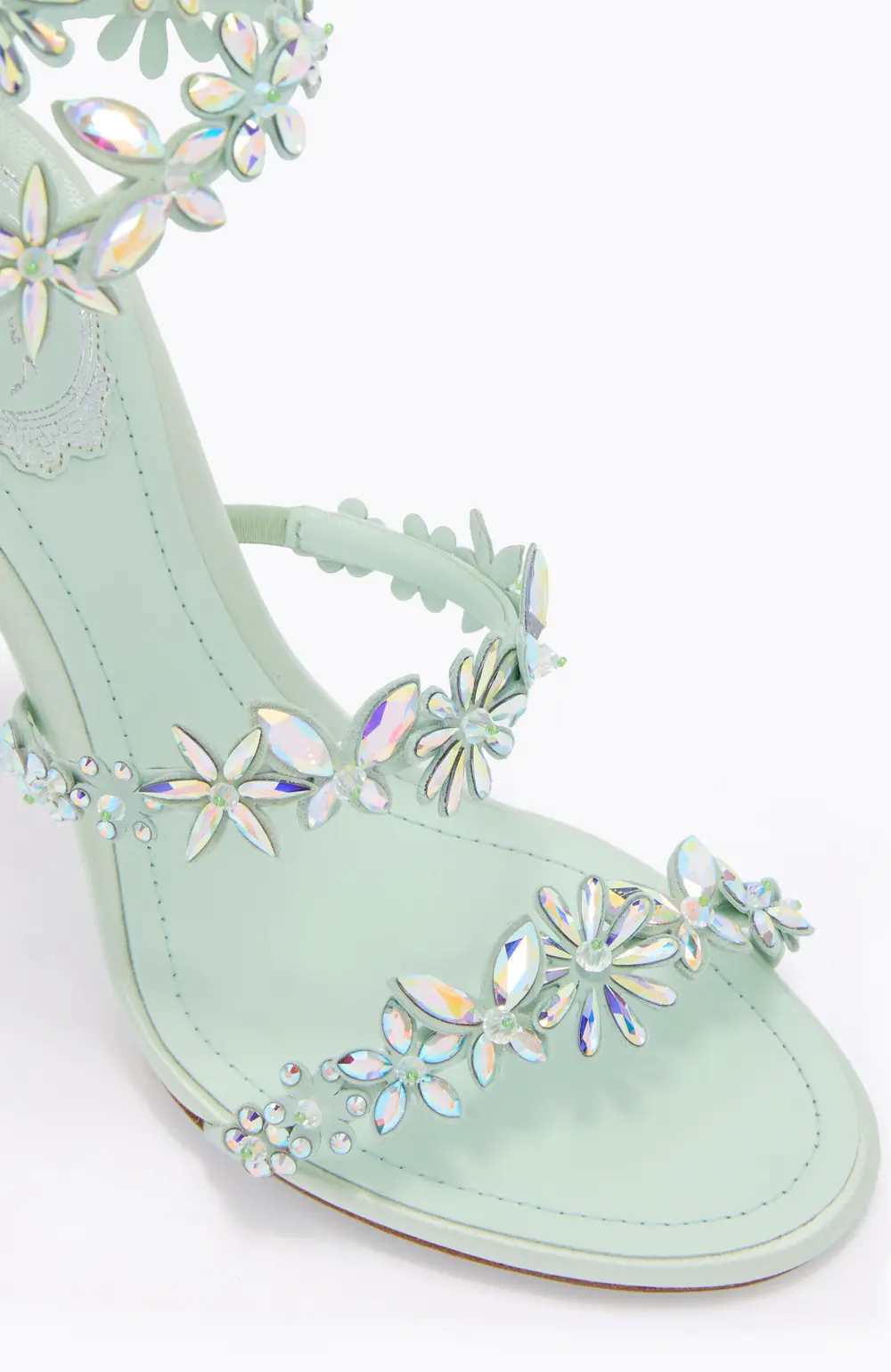Rene Caovilla SUPER EVA MINT GREEN SANDAL 100
