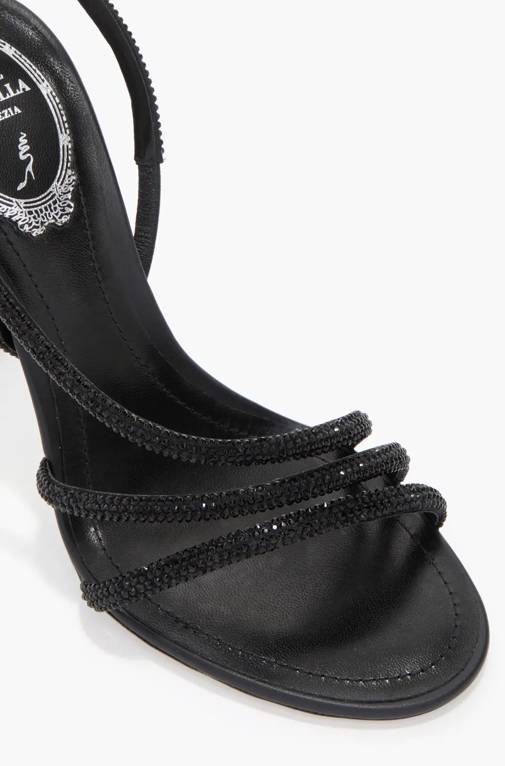 Rene Caovilla ERIN BLACK SANDAL 100