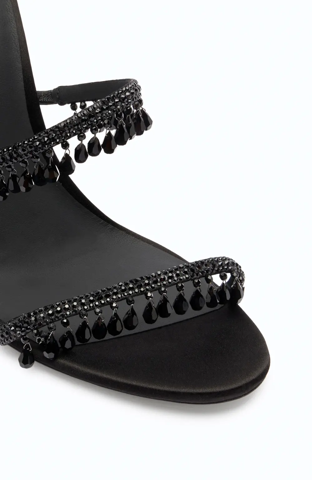 Rene Caovilla SUPER CHANDELIER BLACK SANDAL 105