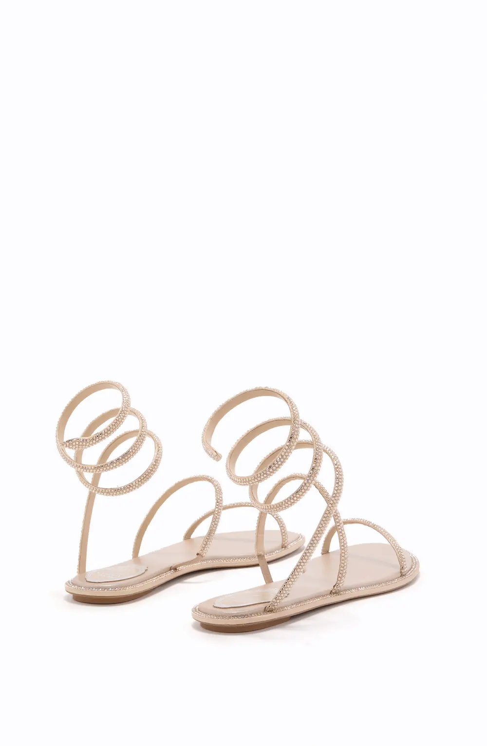 Rene Caovilla CLEO GOLD FLAT SANDAL 10