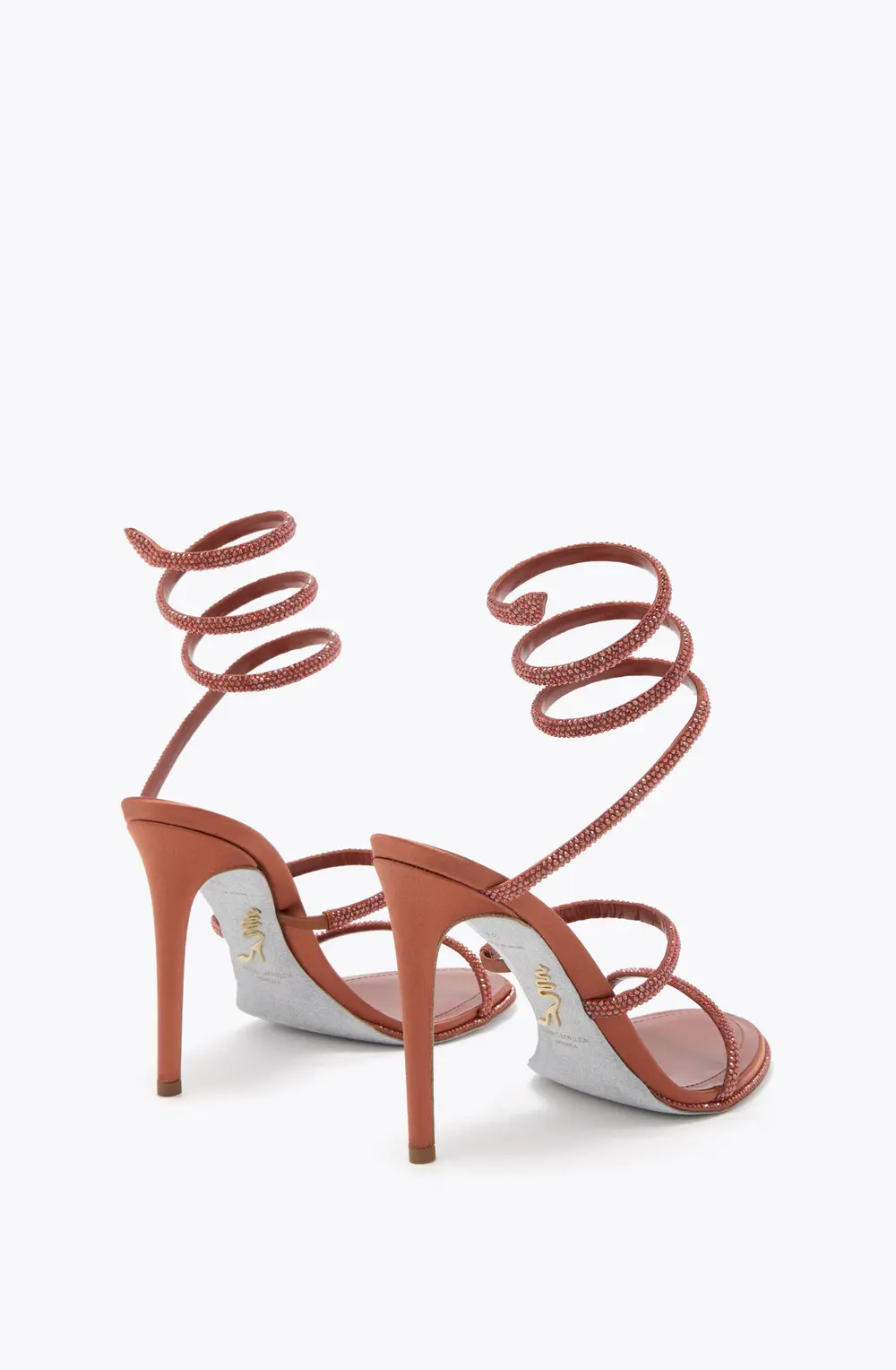 Rene Caovilla CLEO MOCHA MOUSSE SANDAL 105