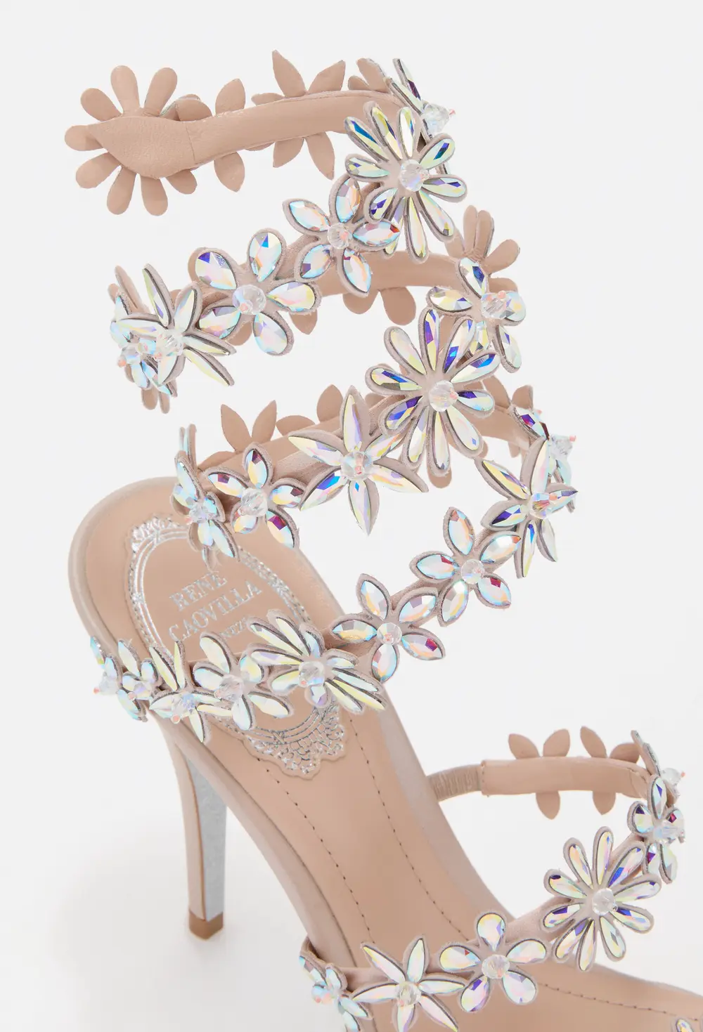Rene Caovilla EVA NUDE SANDAL 100