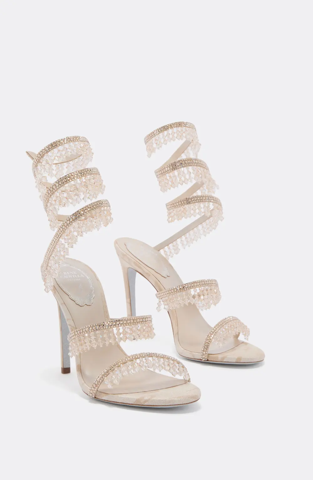 Rene Caovilla CHANDELIER SANDAL IN SAND DAMASK 105